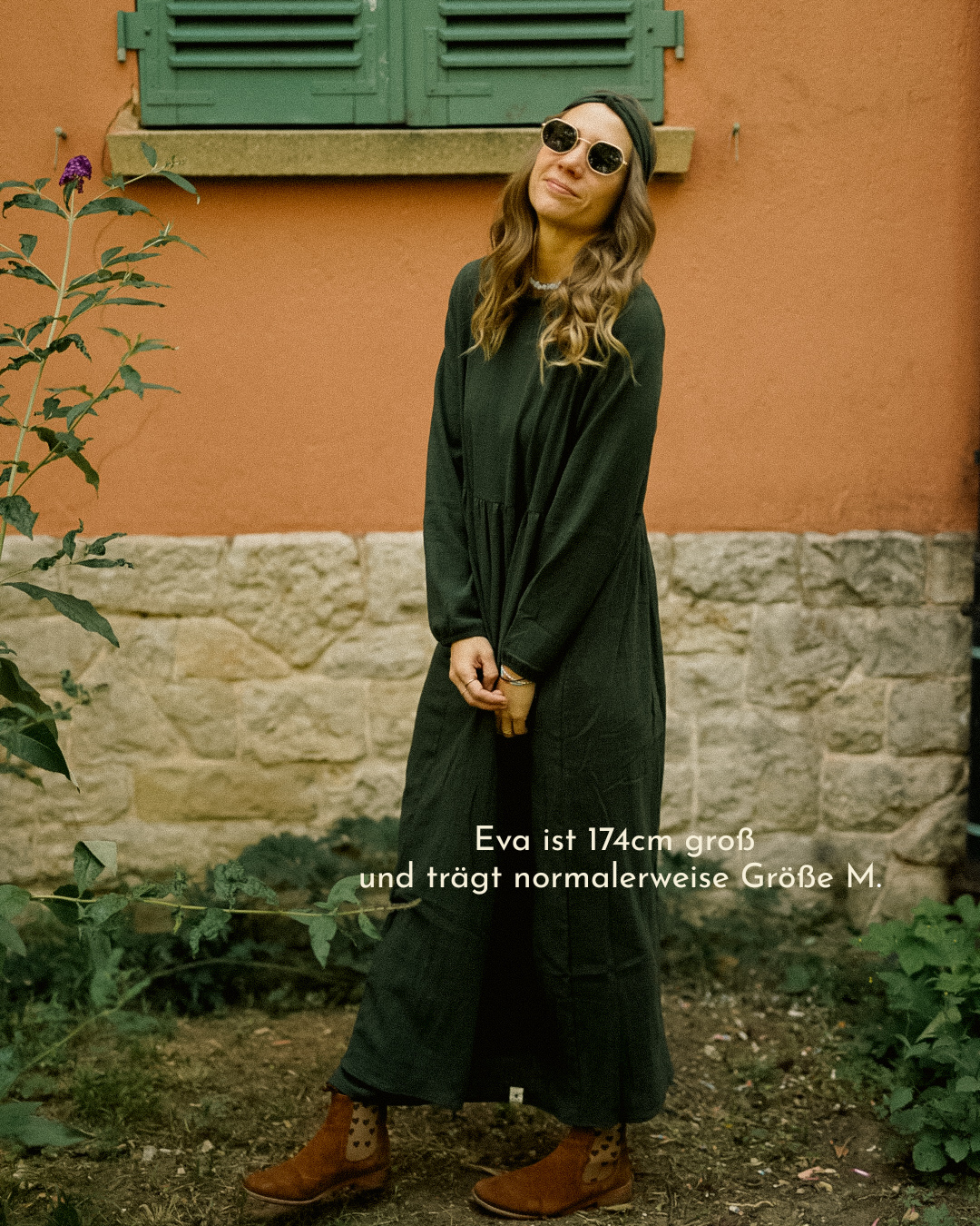 Cotton Abaya "Maya" en coton (Dark Green)
