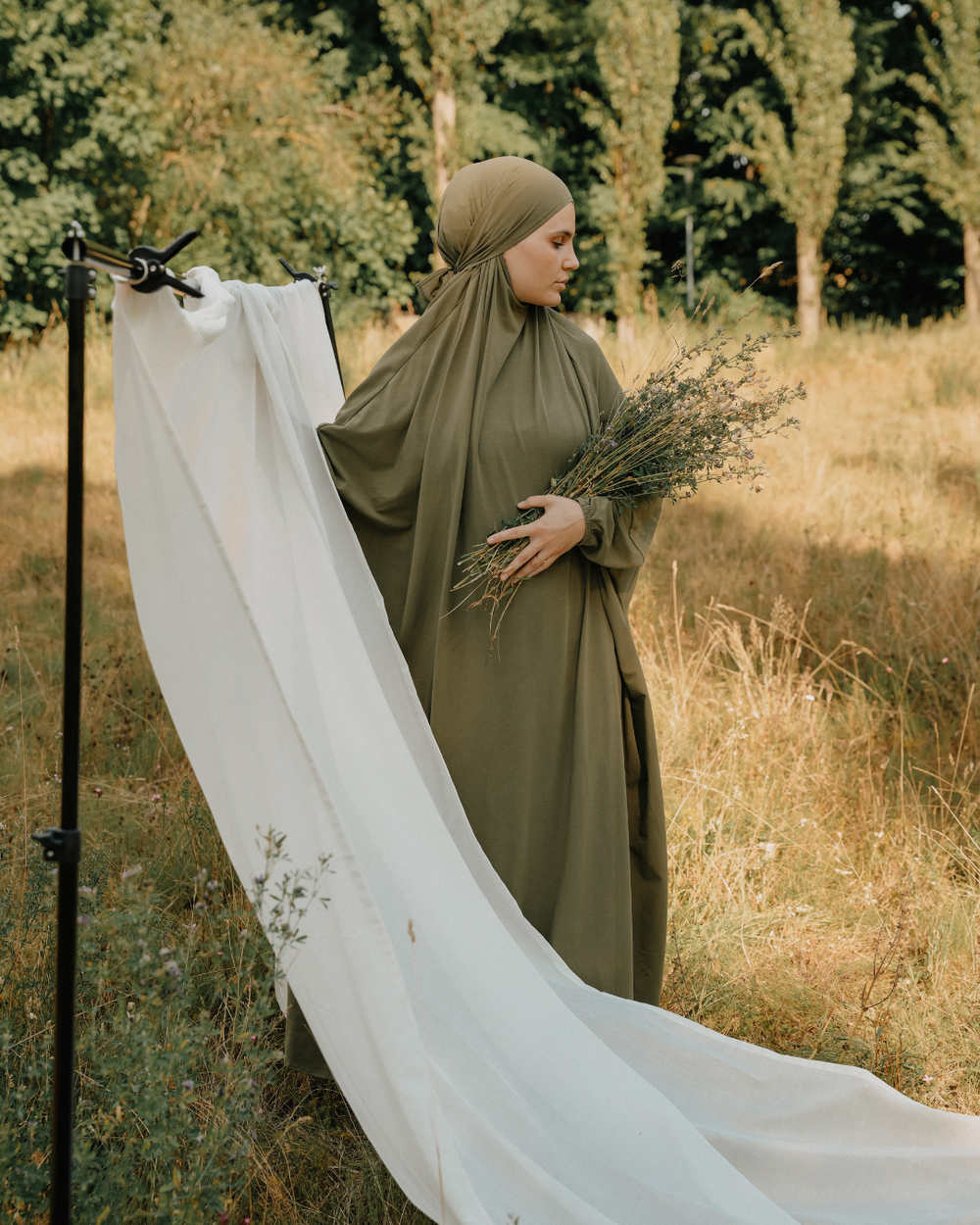 Robe de prière en coton bio (Olive)