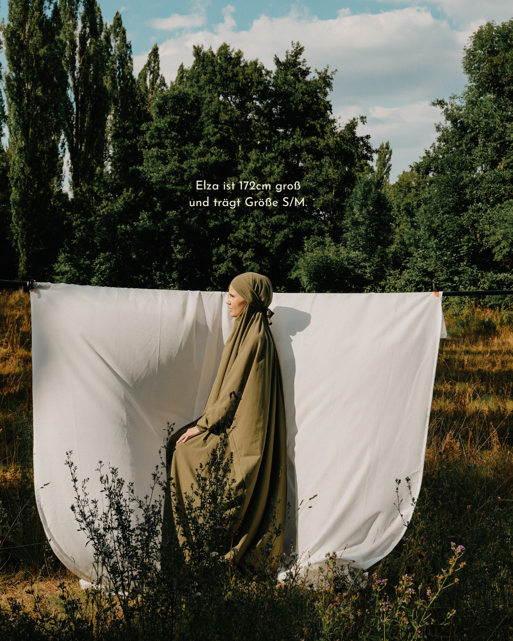 Robe de prière en coton bio (Olive)