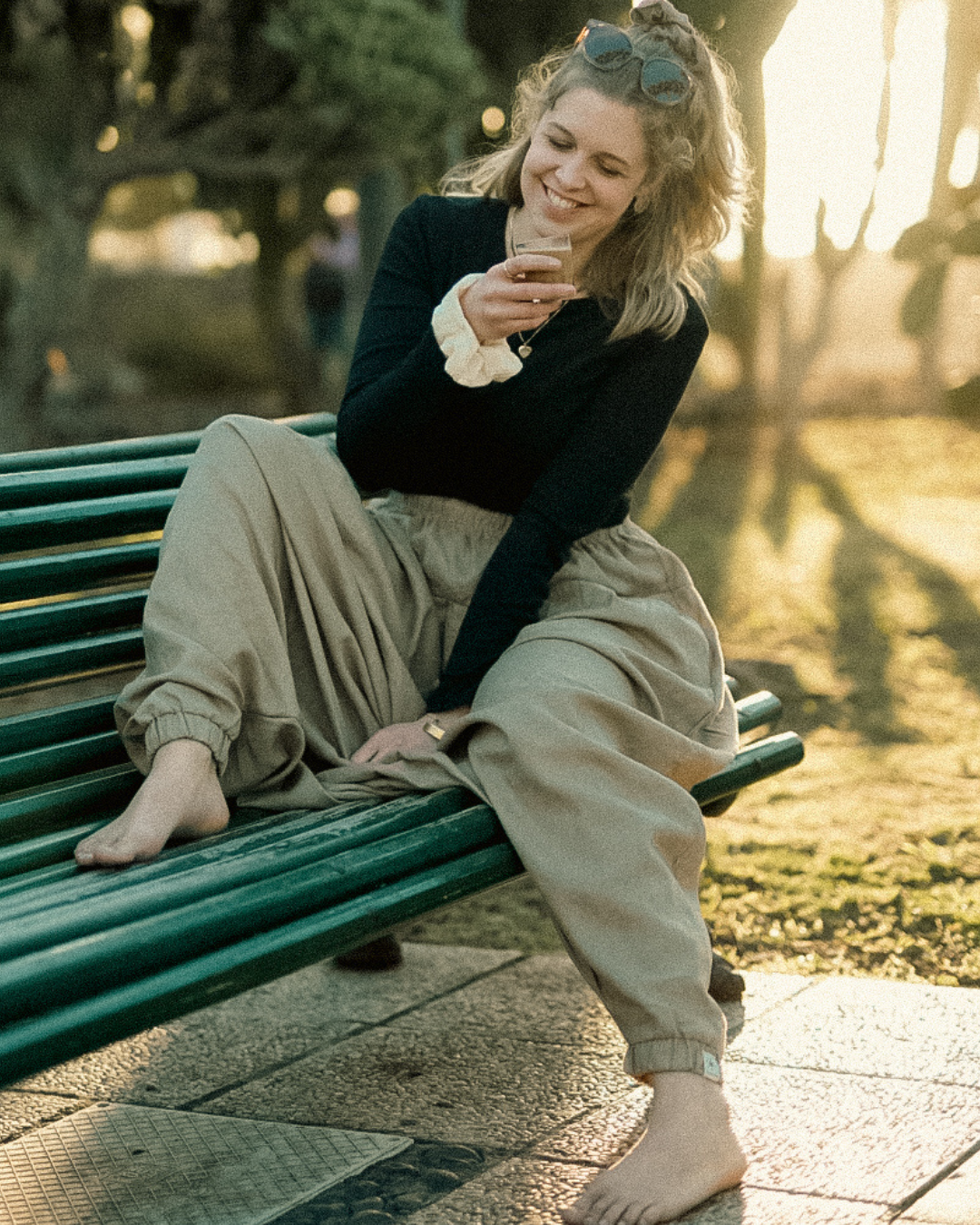 Pantalon bouffant en lin et coton « Tiri » (Cortado)