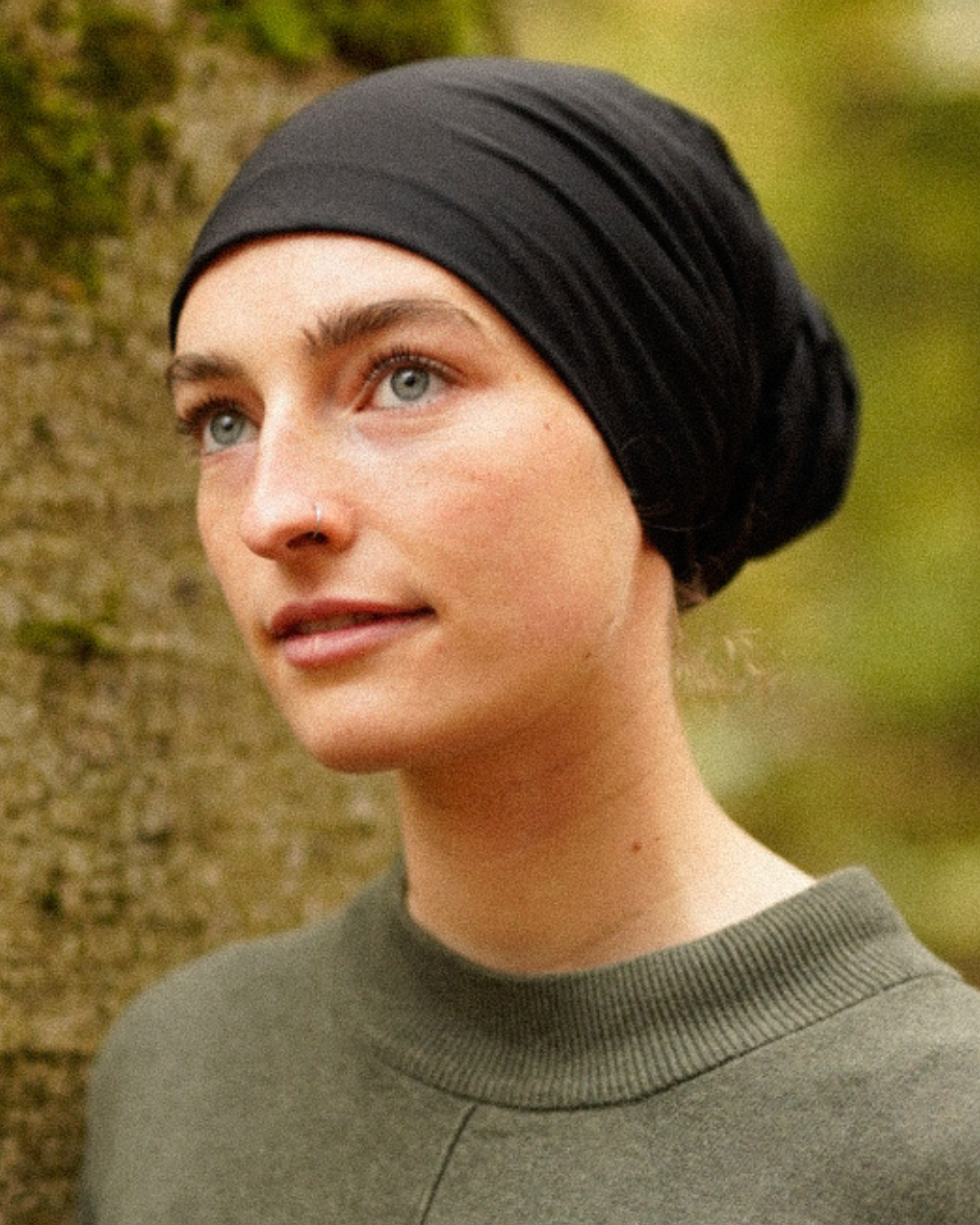"Bonny" sous-drap / bonnet - 100% coton bio - black