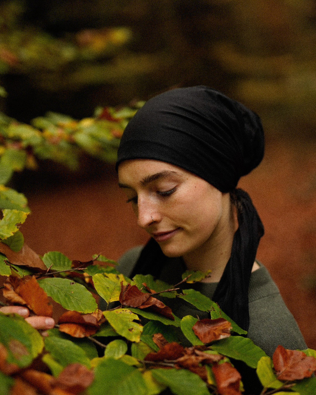 "Bonny" sous-drap / bonnet - 100% coton bio - black