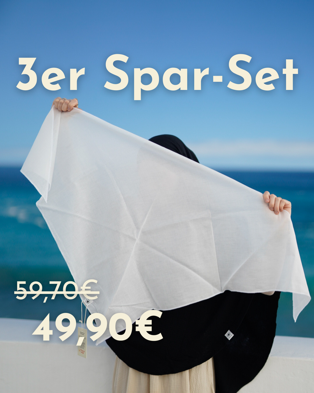 Lot de 3 Bonny - 100% coton bio - white