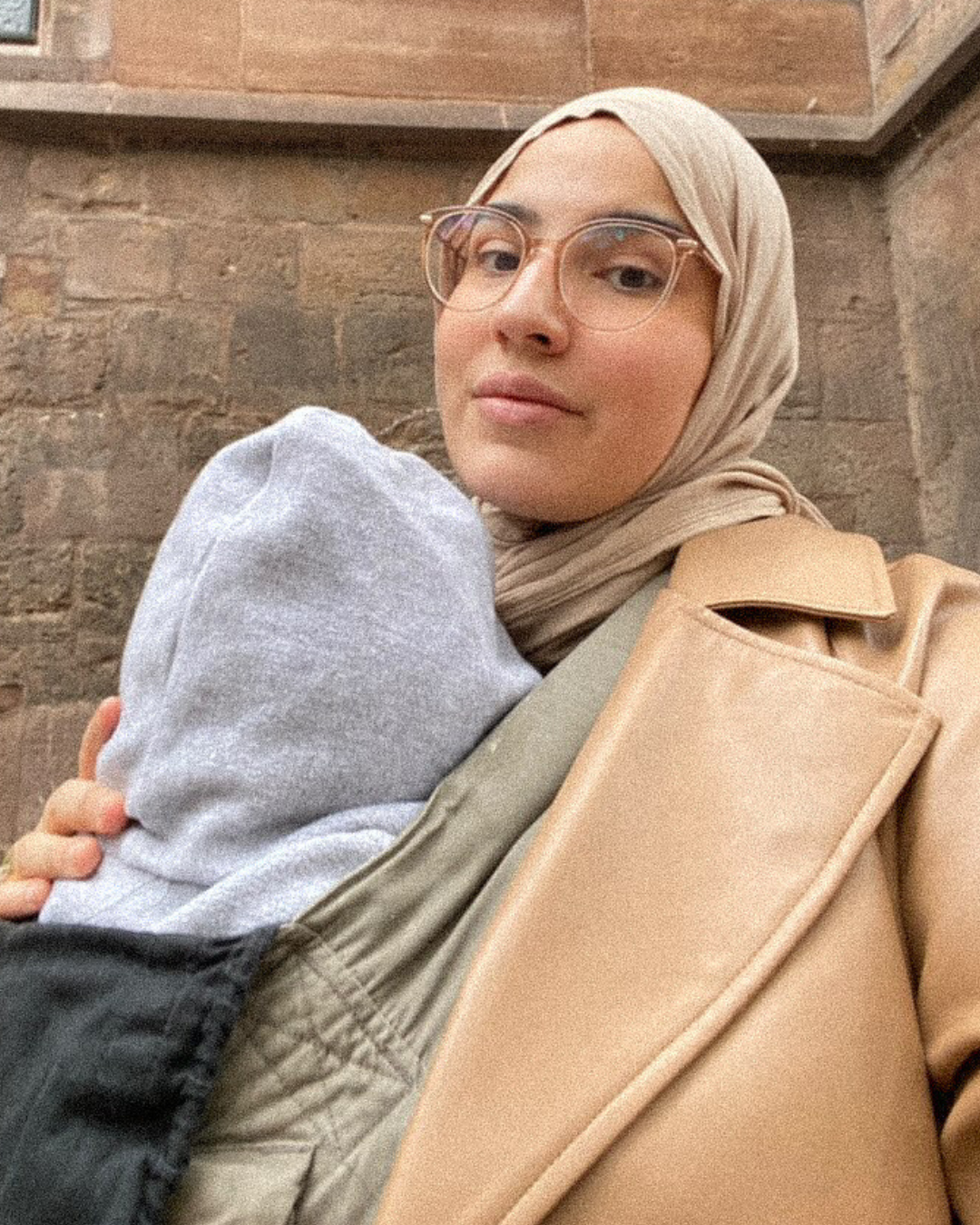 Crinkle Chiffon Hijab "Sandy" de viscose et de lin (sable)