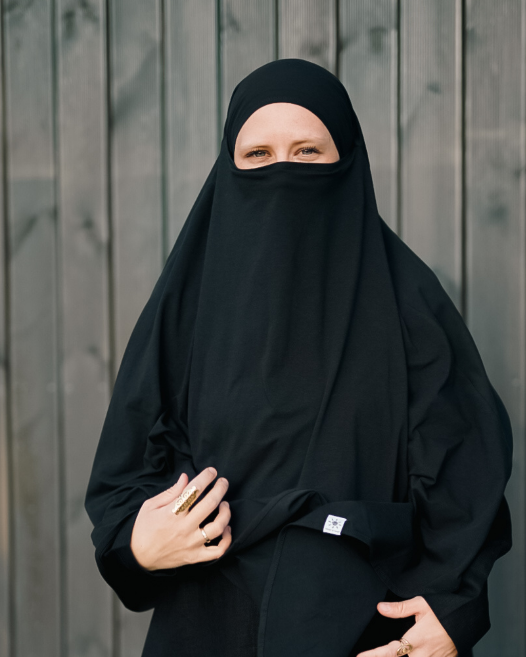 Jersey Khimar en coton bio Black