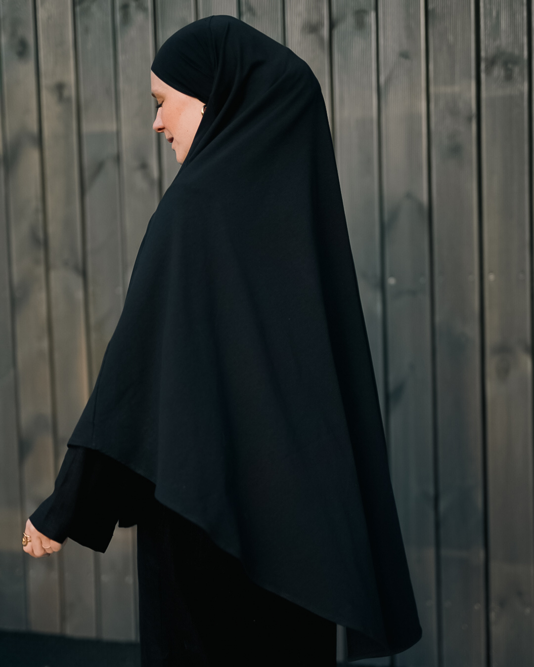 Jersey Khimar en coton bio Black