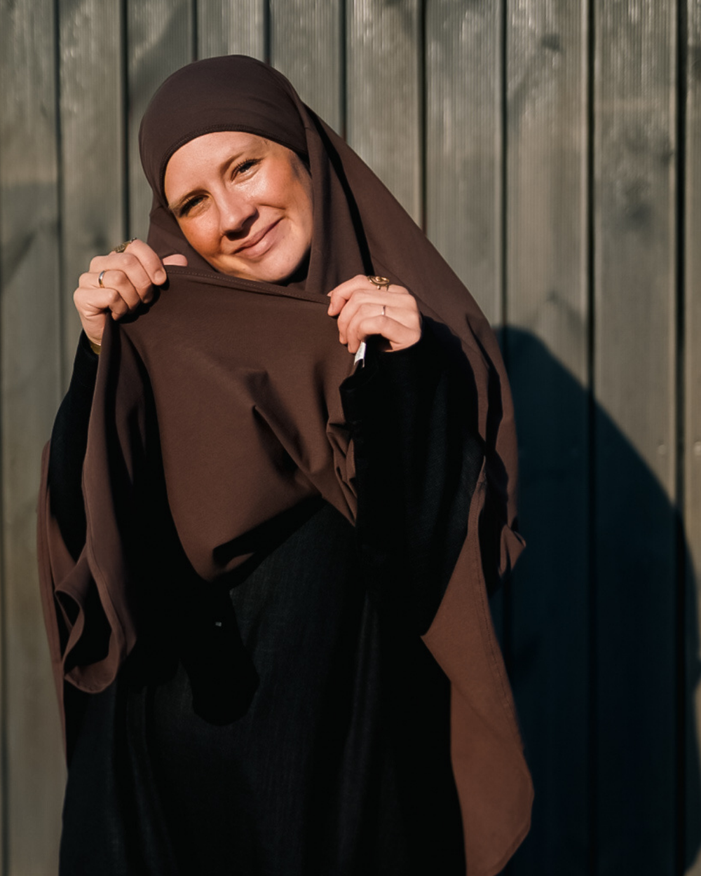 Jersey Khimar en coton bio Chocolate