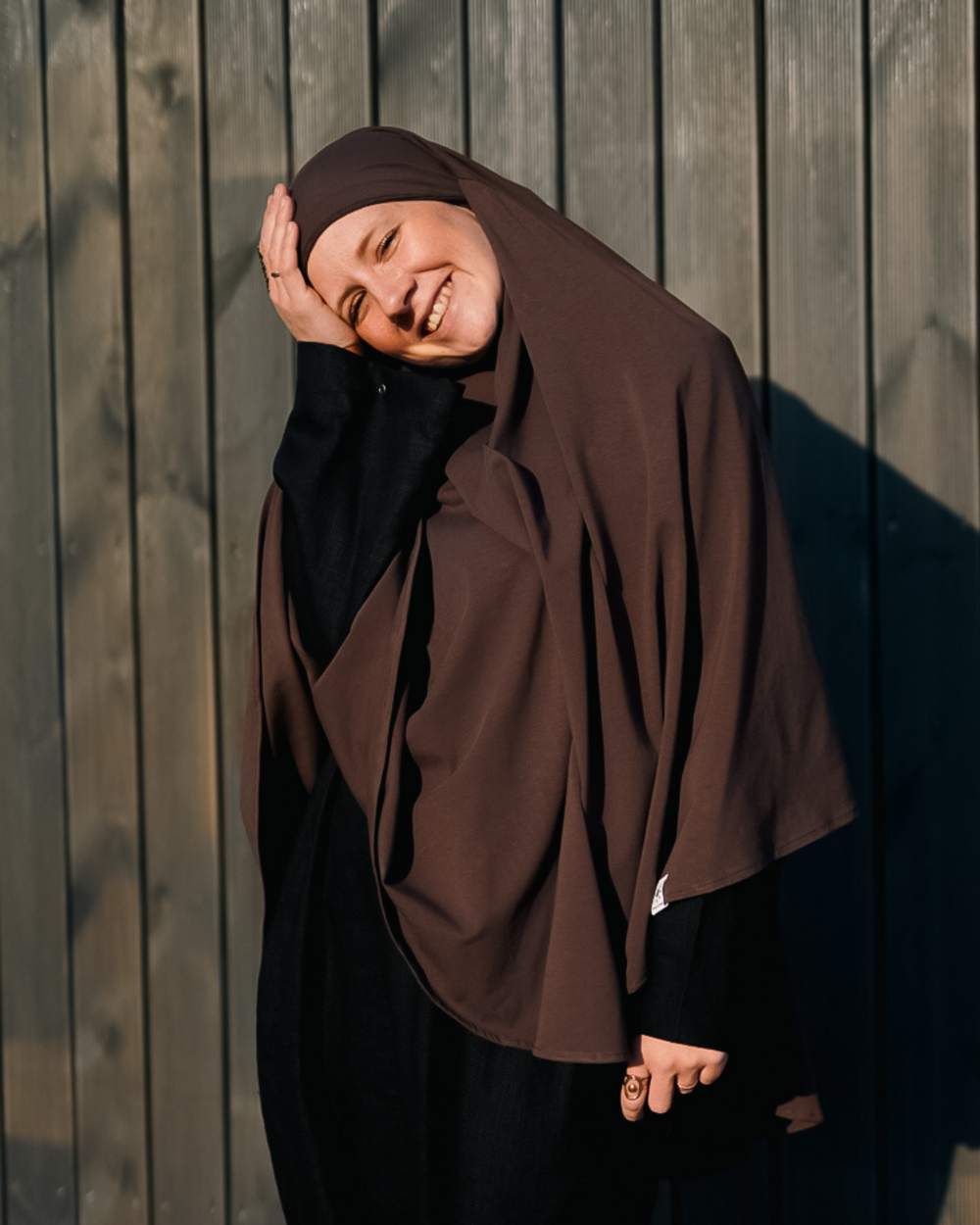Jersey Khimar en coton bio Chocolate