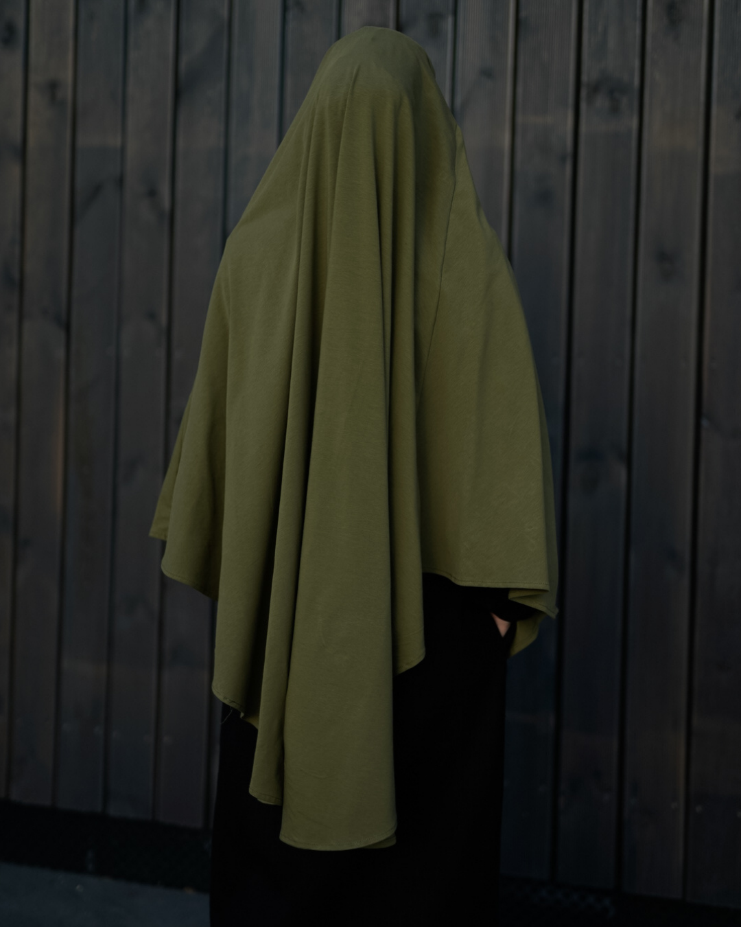 Jersey Khimar en coton bio Olive
