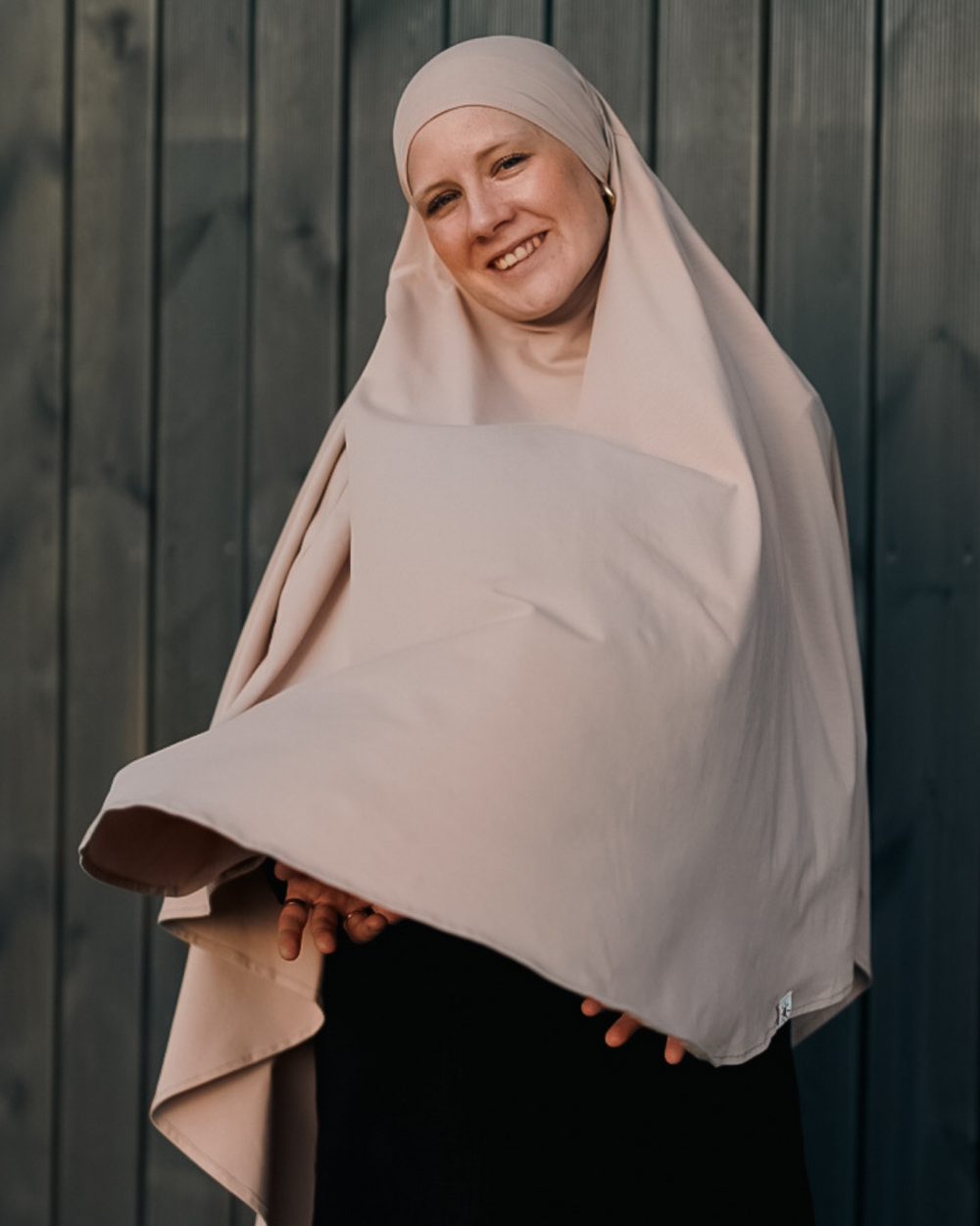 Jersey Khimar en coton bio Light Taupe