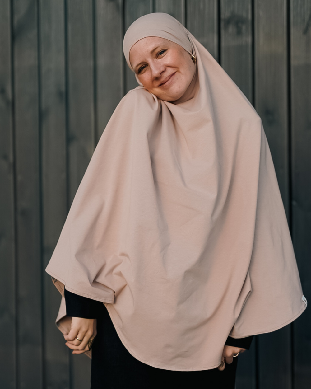 Jersey Khimar en coton bio Light Taupe