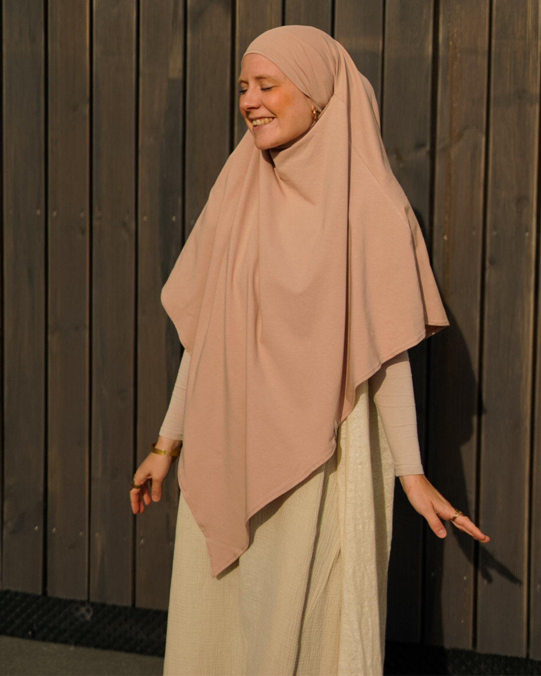 Jersey Khimar en coton bio Light Taupe