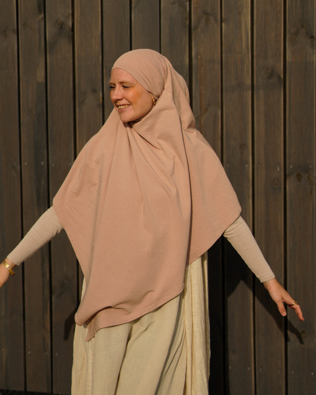 Jersey Khimar en coton bio Light Taupe