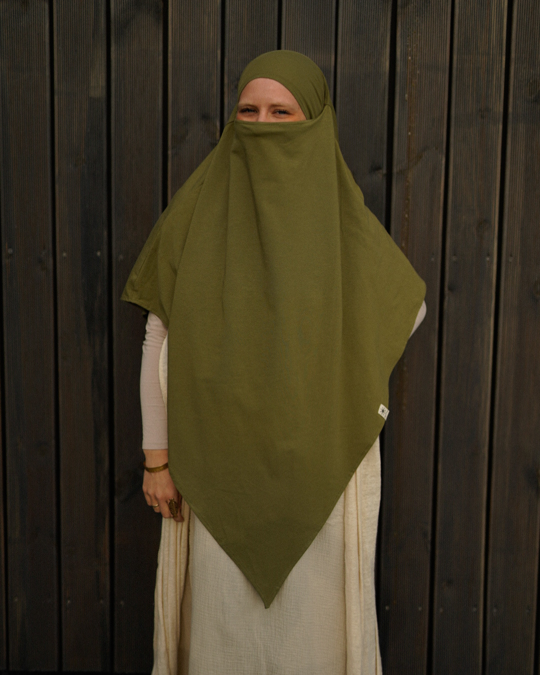 Jersey Khimar en coton bio Olive