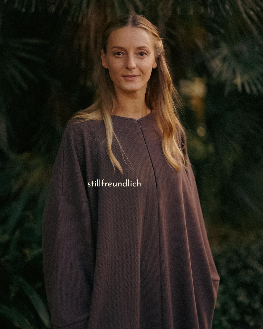 Abaya chaude "Laila" en coton bio (Mousse au Chocolat)