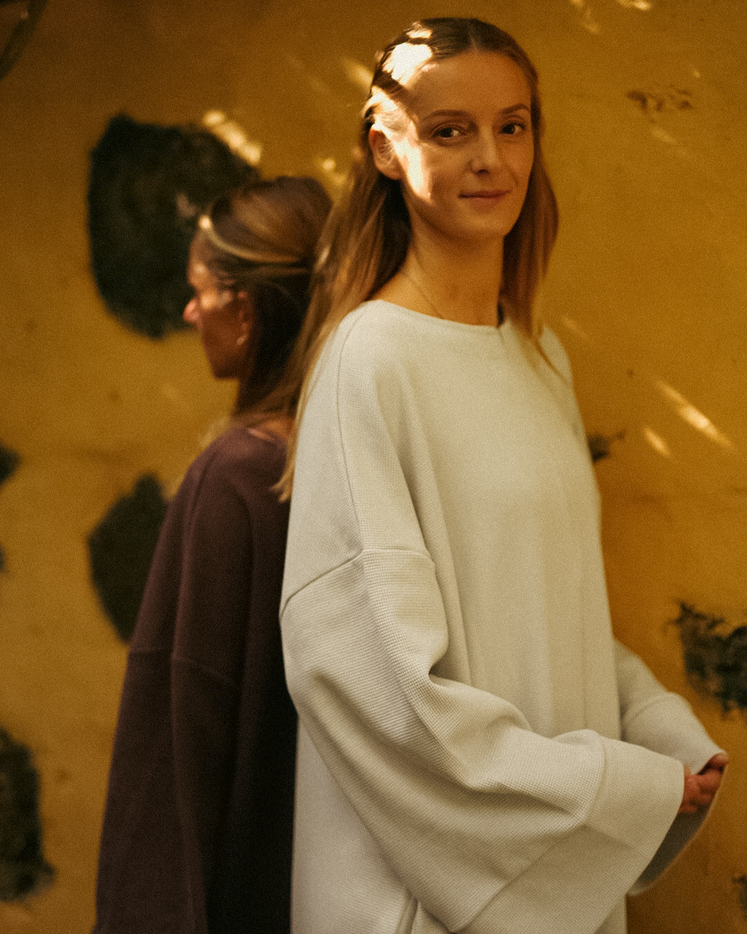 Abaya chaude « Laila » en coton biologique (Cloud Dancer)