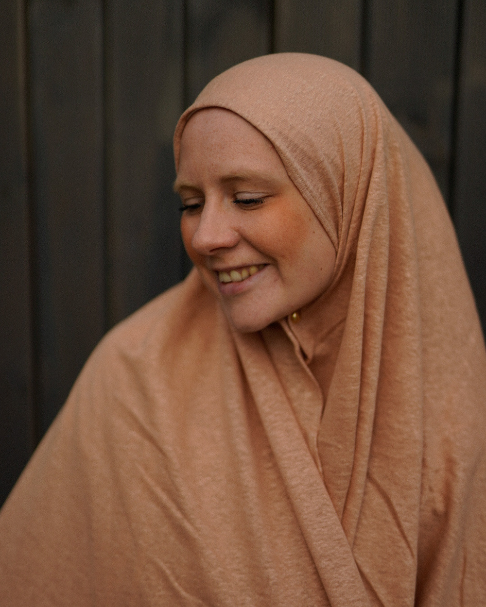 Hijab en jersey "Leena" - 100% lin - Calima Rose