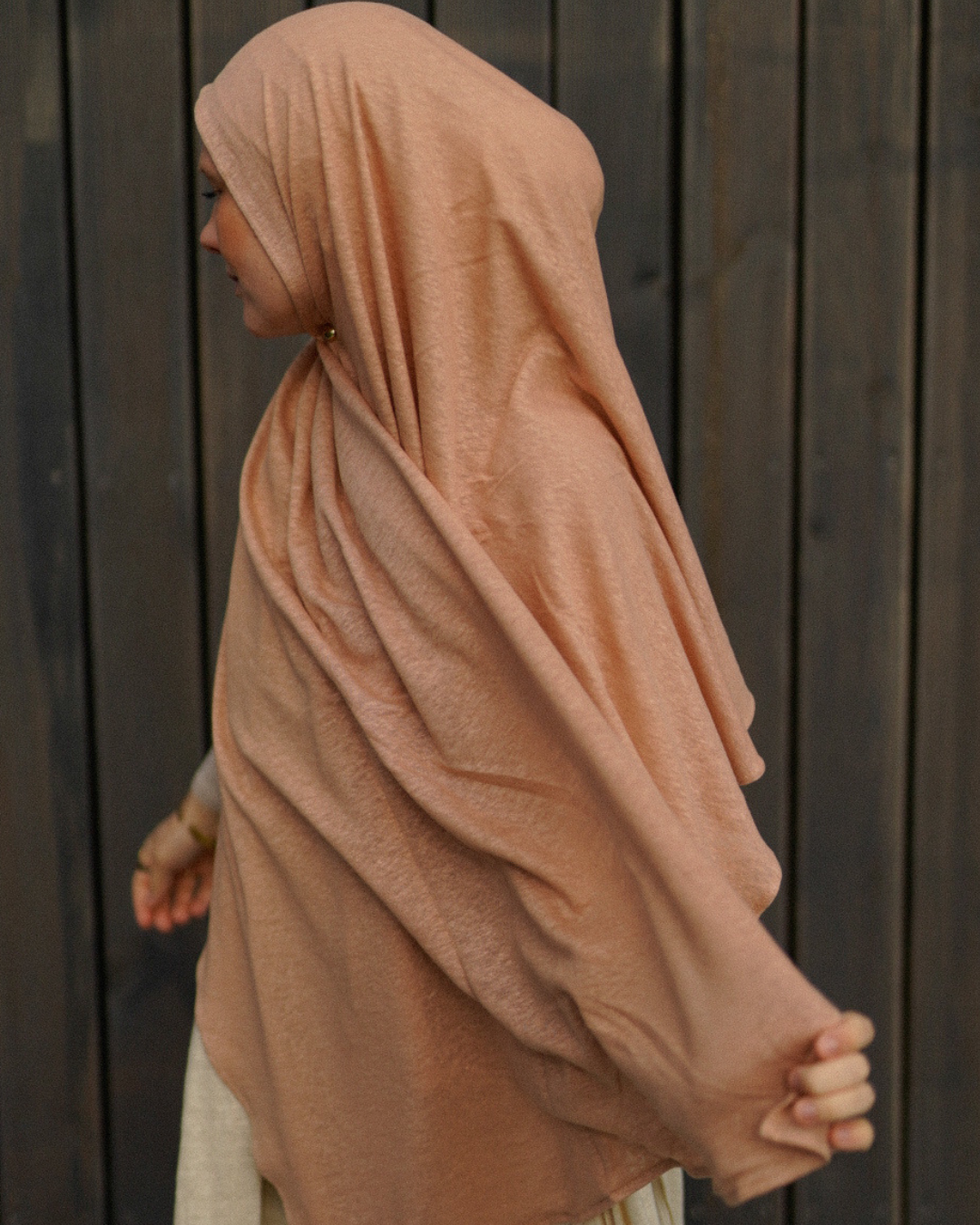 Hijab en jersey "Leena" - 100% lin - Calima Rose