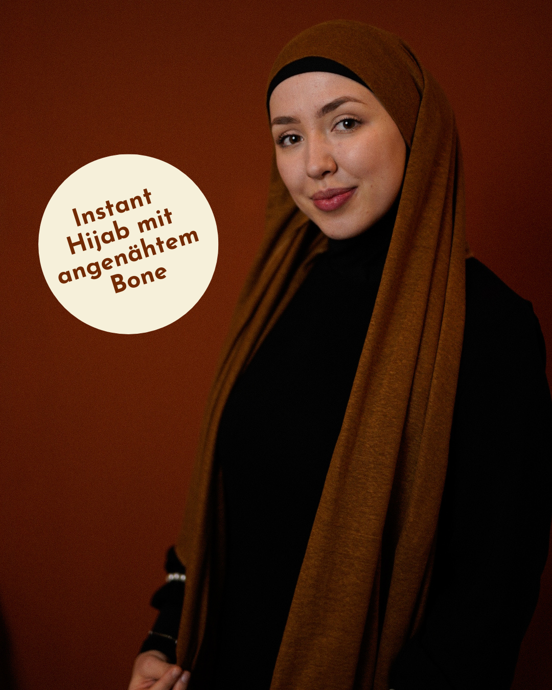 Hijab instantané "Leena" - 100% lin - teck
