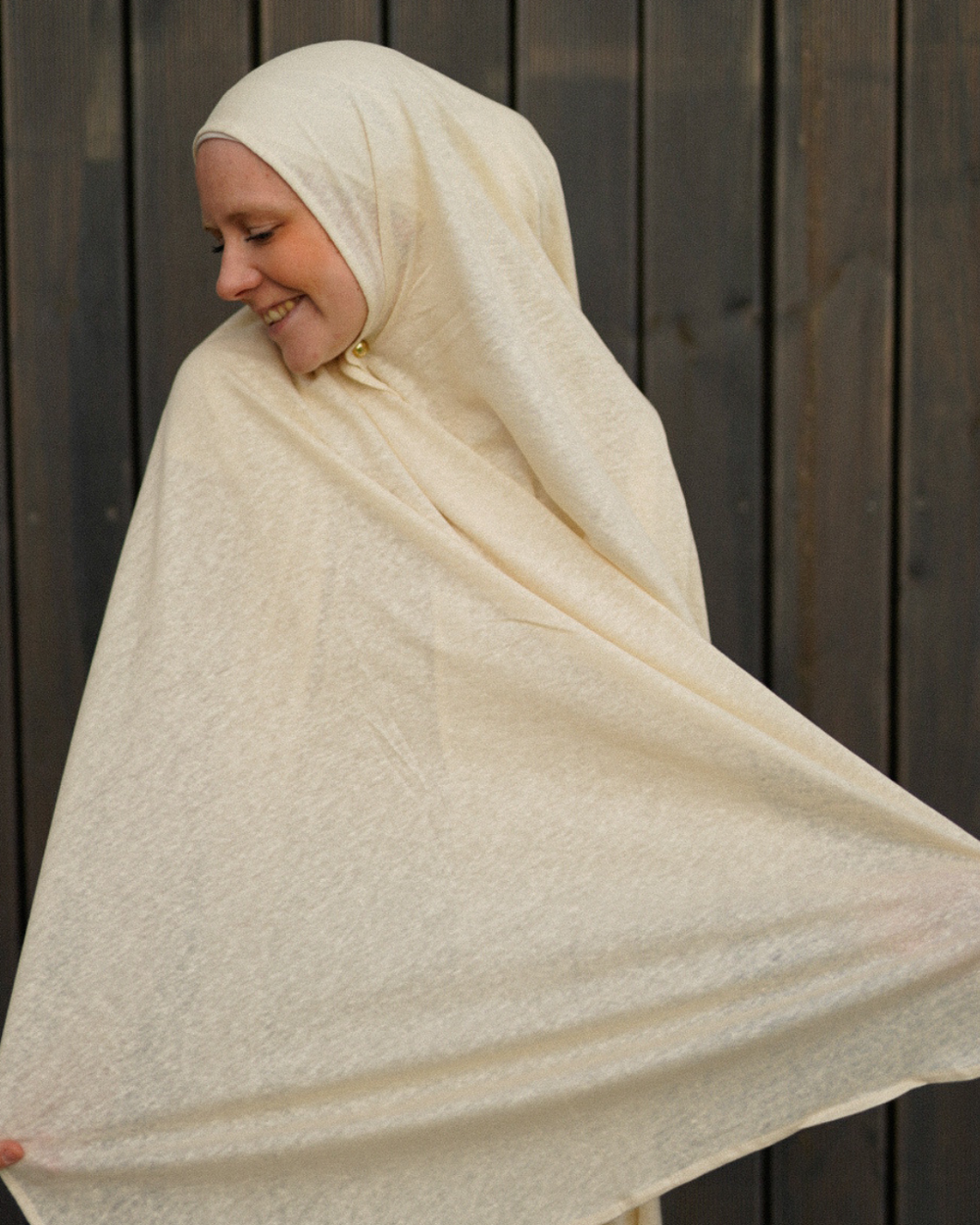 Hijab en jersey "Leena" - 100% lin - Summer Sand