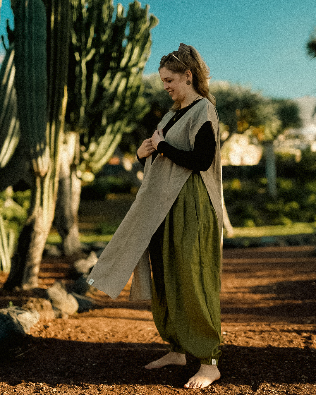 Gilet en lin et coton « Numa » (Cortado)