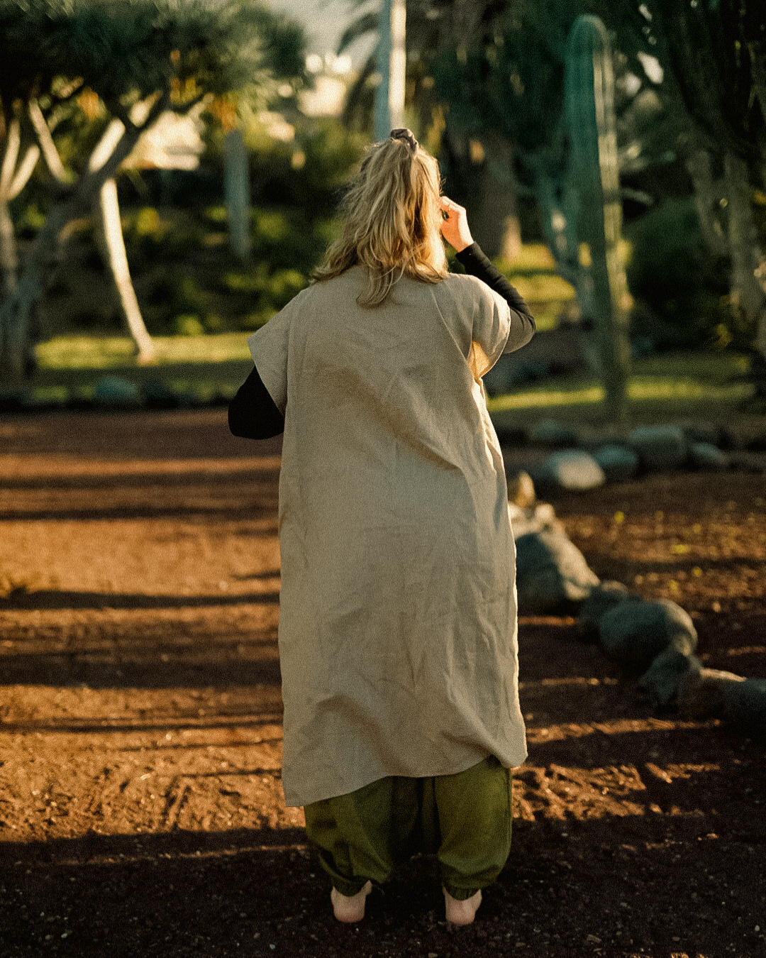 Gilet en lin et coton « Numa » (Cortado)