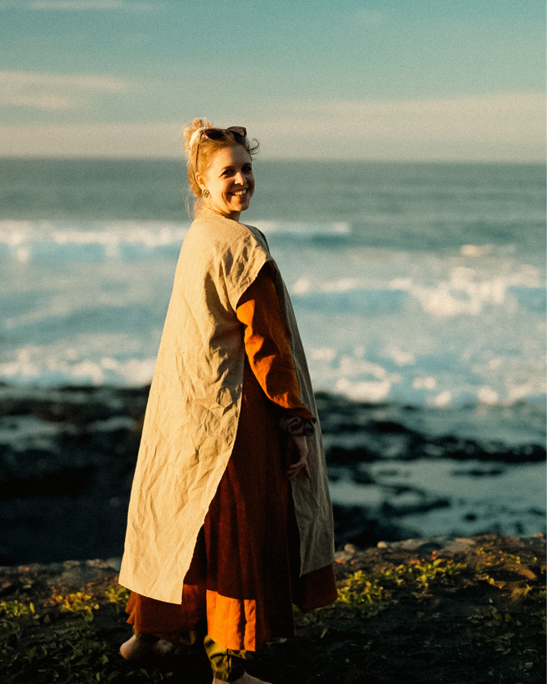 Gilet en lin et coton « Numa » (Cortado)