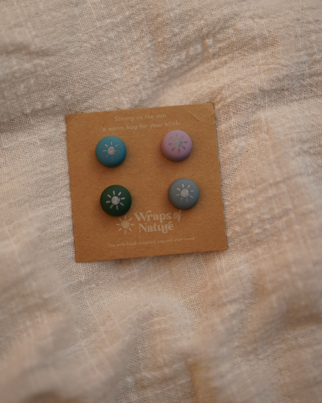 Magnet Pins Hijab - 4 paires d'épingles fortes pour hijab (Colorful)