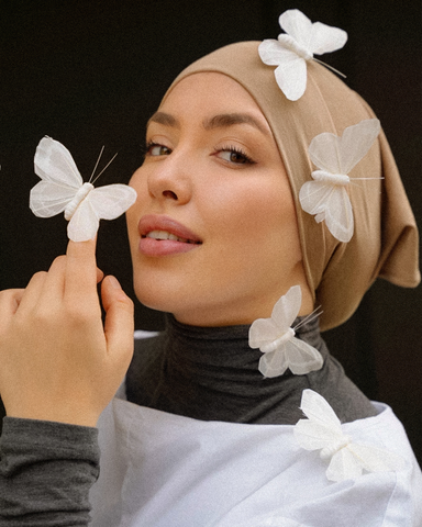 Bonnet tubulaire en soie et coton bio 