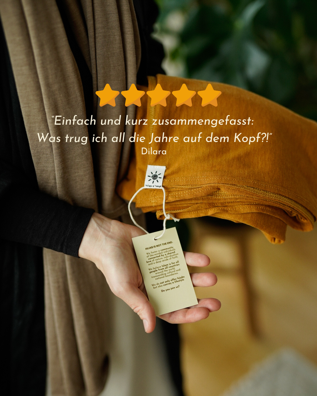 Hijab en jersey premium "Mariposa" en soie et coton bio (Black)