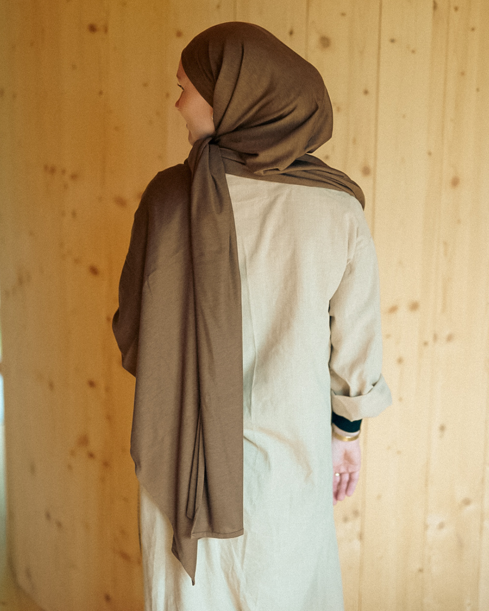 "Mariposa" XXL en soie et coton bio (Chestnut)