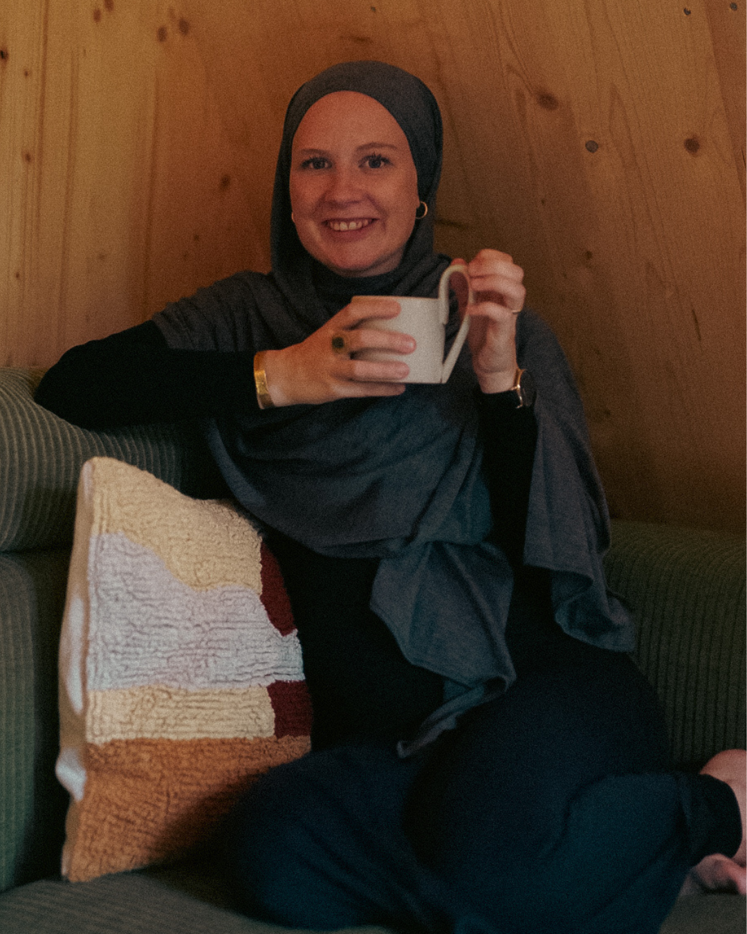 "Mariposa" XXL en soie et coton bio (Grey Melange)