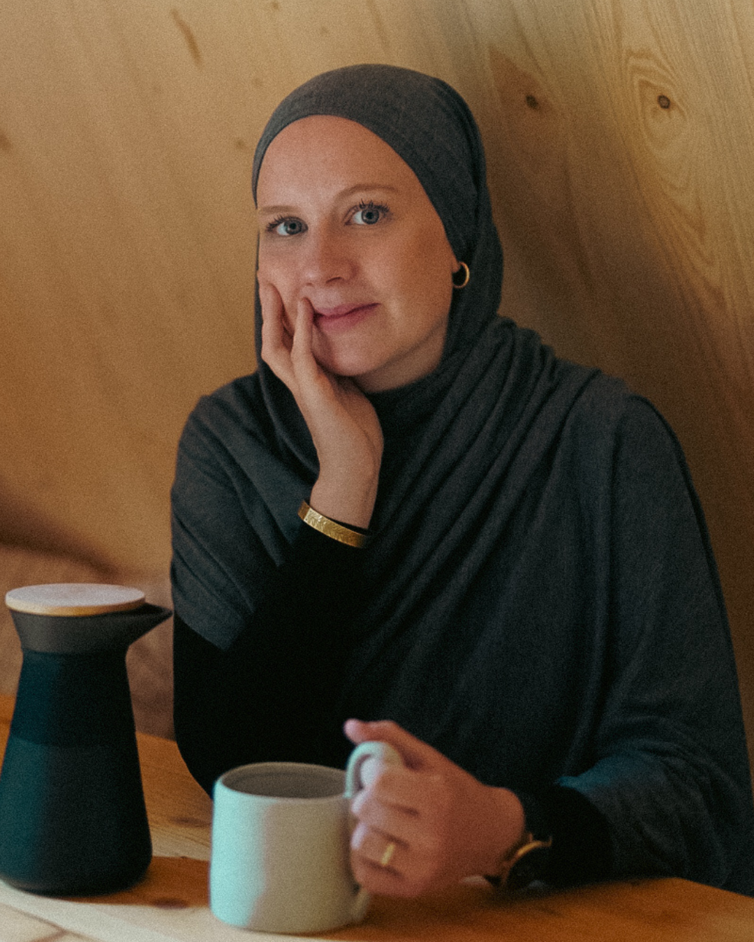 "Mariposa" XXL en soie et coton bio (Grey Melange)