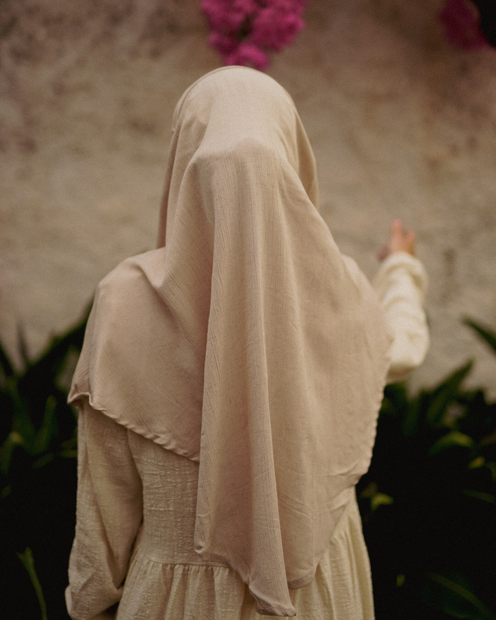 Mini Khimar Sandy en viscose et lin (Linen Beige)