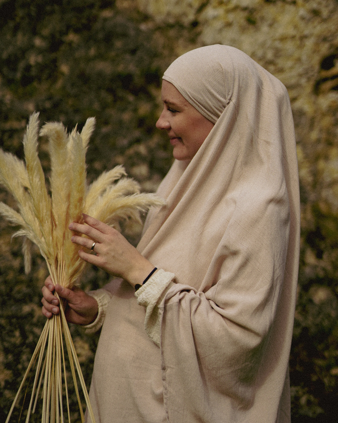 Khimar Sandy en viscose et lin (Linen Beige)