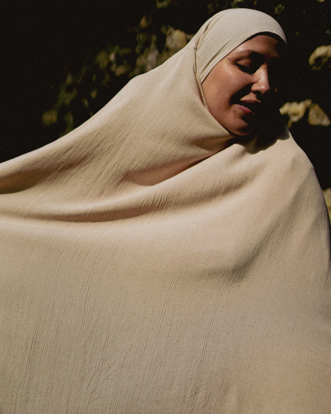 Khimar Sandy en viscose et lin (Linen Beige)