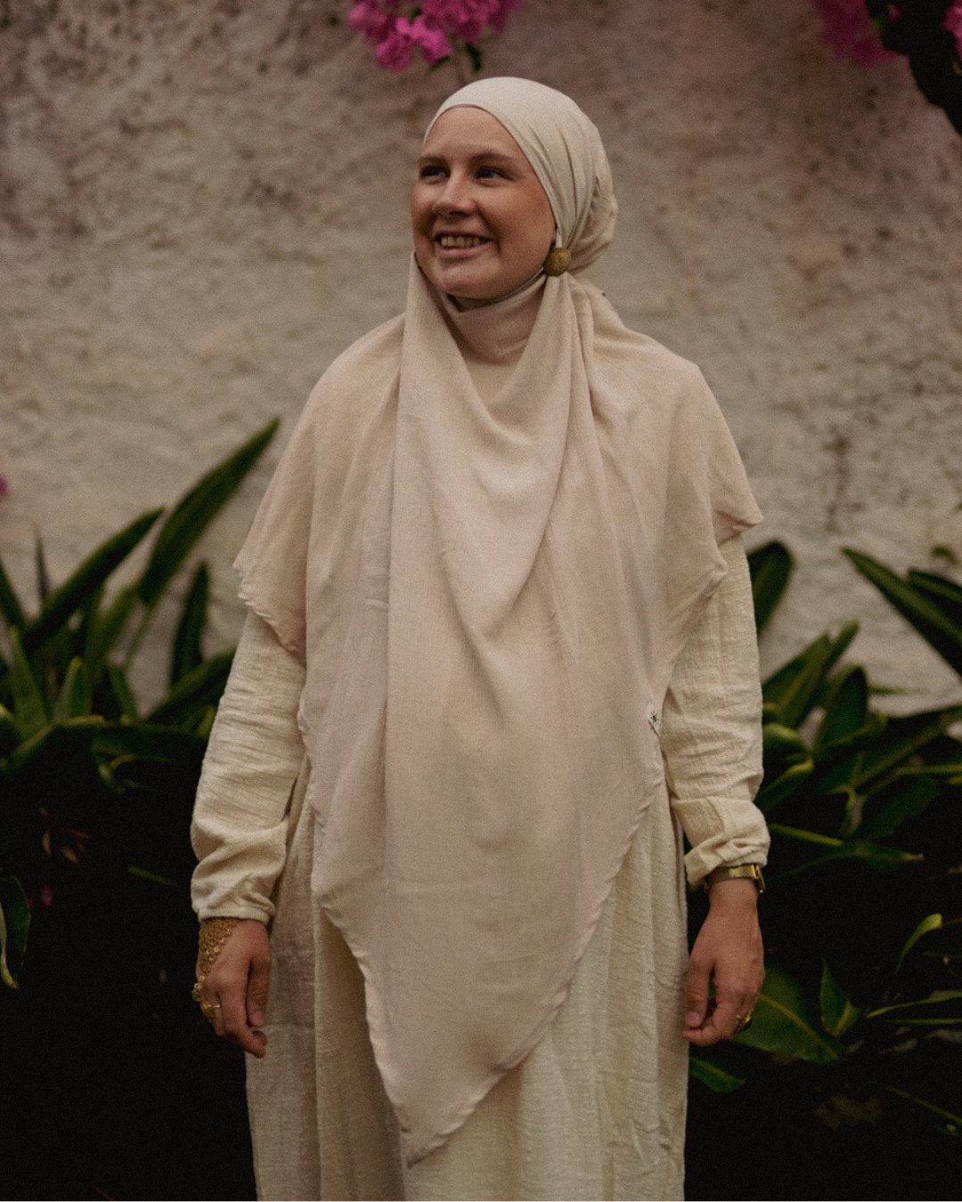 Khimar Sandy en viscose et lin (Linen Beige)