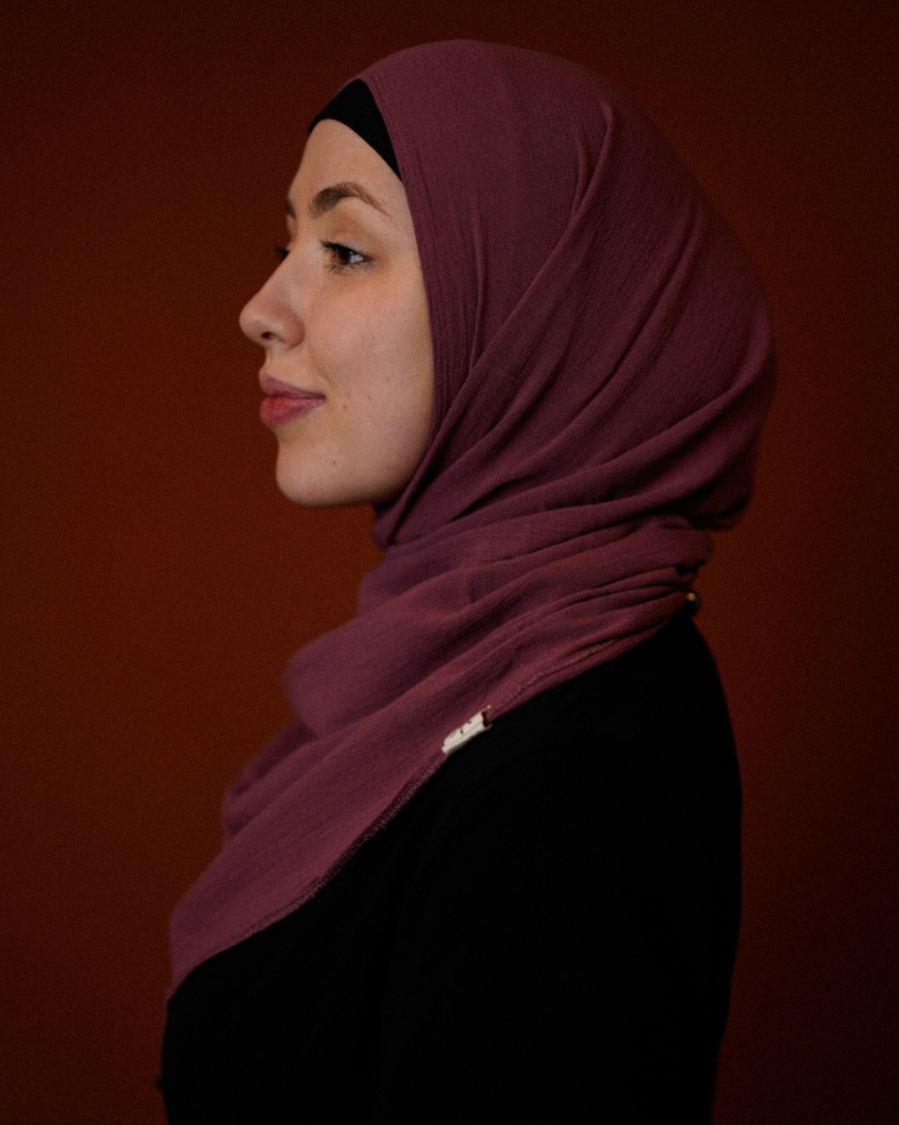 Crinkle Chiffon Hijab "Sandy" de viscose et de lin (Wildberry)
