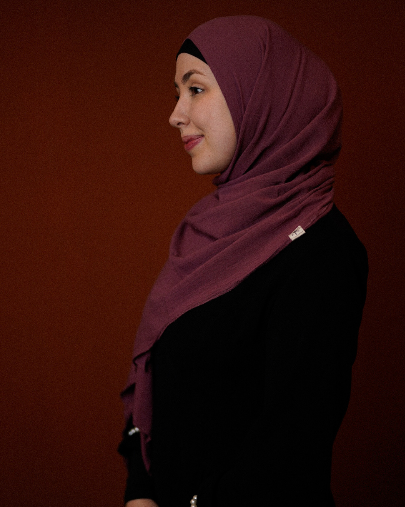 Crinkle Chiffon Hijab "Sandy" de viscose et de lin (Wildberry)