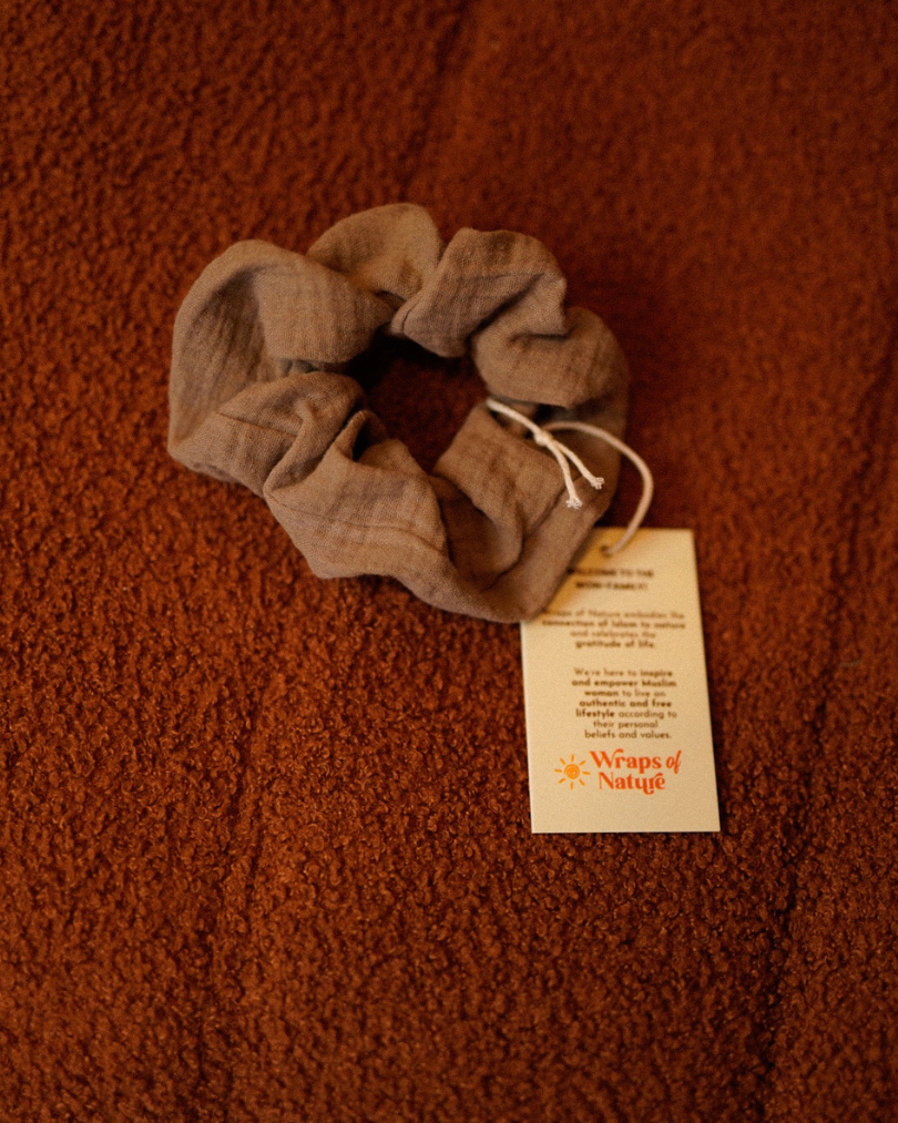 Chouchou Nature (mousseline taupe)