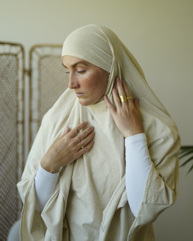 Edition limitée de l'Aïd Khimar en coton et en lin - 