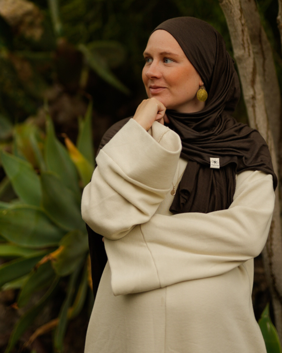 Hijab en laine mérinos "Merina" (Wildwood)