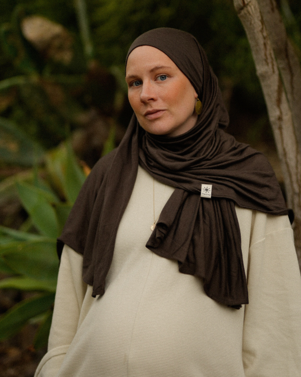 Hijab en laine mérinos "Merina" (Wildwood)