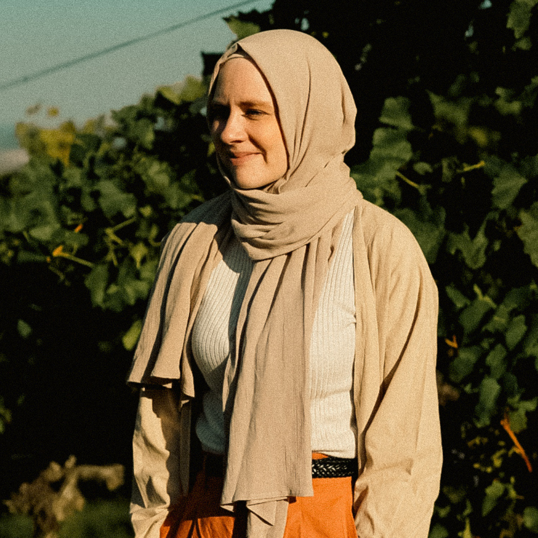 Crinkle Chiffon Hijab "Sandy" de viscose et de lin (sable)