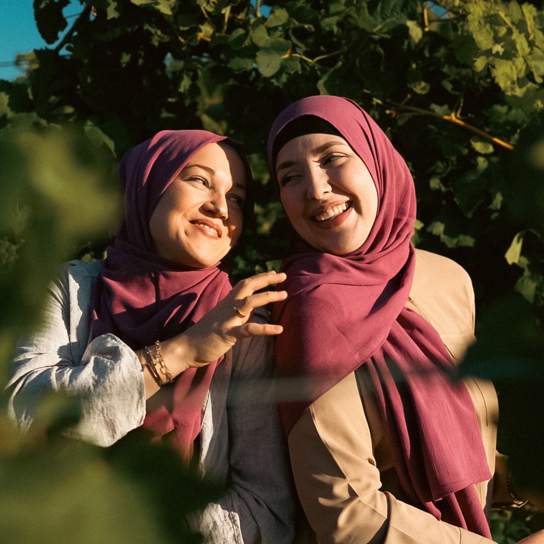 Crinkle Chiffon Hijab "Sandy" de viscose et de lin (Wildberry)